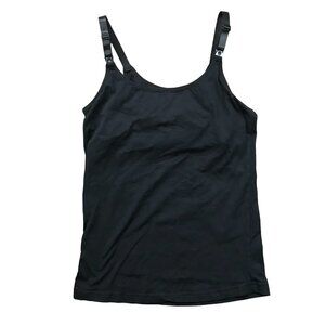 Lamaze Women's Maternity Nursing Camisole Size Medium Knit Black Breast Feeding